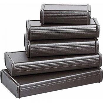 Bopla Alubos Extrusion Case 200 x 169 x 82 mm Black Aluminium