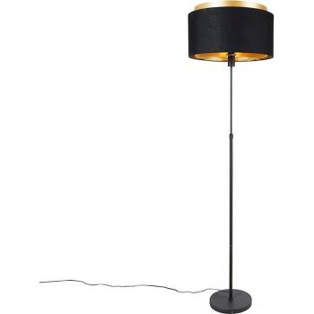 Éclairage Intérieur Salon Noir Or – Lampadaire 176 cm