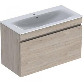 Set Geberit Renova Plan avec Vasque Blanche et Meuble de Rangement