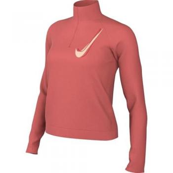 Nike Swoosh 1/2‑Zip Langarm Damen, „Magic Ember“, Orange (EU 40‑42)