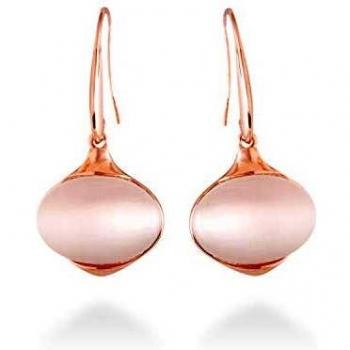 Pendientes de lujo Jelani en acabado oro rosa