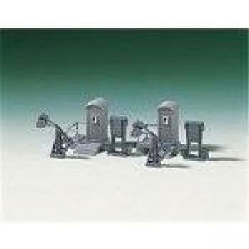 Auhagen H0/TT 2 Track Telephones and 4 Turnout Tension Levers Kit