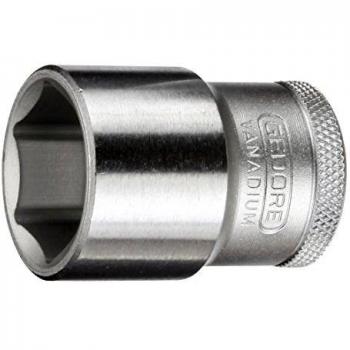 Gedore Steckschlüsseleinsatz, Nuss, 1/2'' Antrieb, 6-kant, Werkzeug, Stahl verchromt