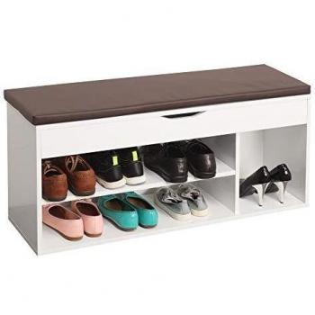 RICOO Scarpiera salvaspazio Bianca 104 x 49 x 30 cm