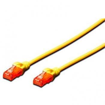CABLE PATCH RJ45 U/UTP CAT6 0.50M DIGITUS AMARILLO
