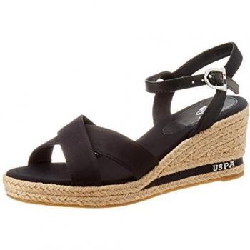 U.S. POLO ASSN. Madelyn Rope Sandali Cinturino Caviglia Donna Nero
