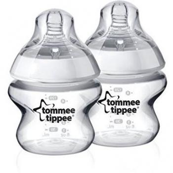 Tommee Tippee Closer to Nature Baby Bottles, 150 ml, Pack of 2