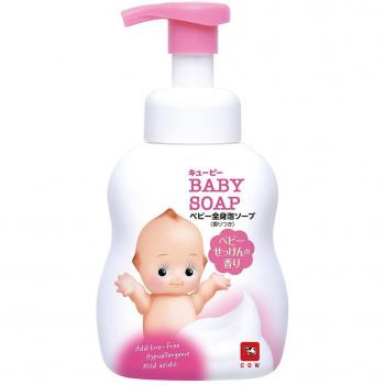 Kewpie Baby Bubble Foam Wash, 400 ml Pink Pump