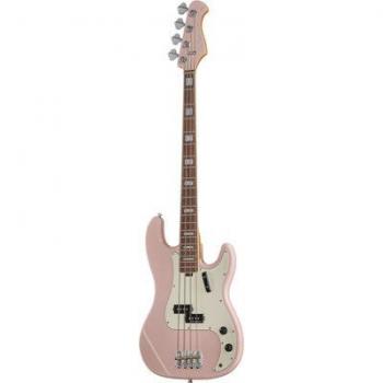 Harley Benton MV-4P Shell Pink inklusive Case