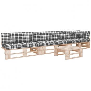 Conjunto Sofá Paleta y Almohadas en Pino 4x1