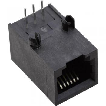 SS64600‑020F Black RJ12 Socket