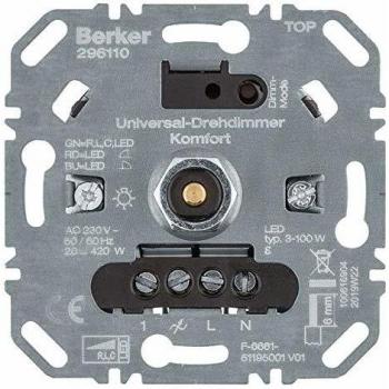 LED Uni-Drehd Interruttore Berker 296110