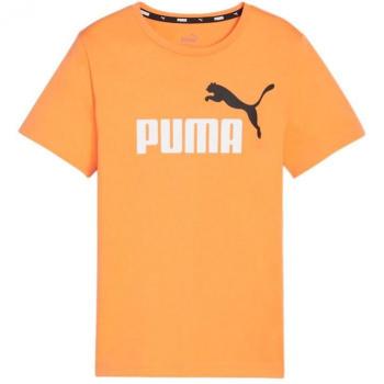 Camiseta Puma Logo Grande Naranja Infantil