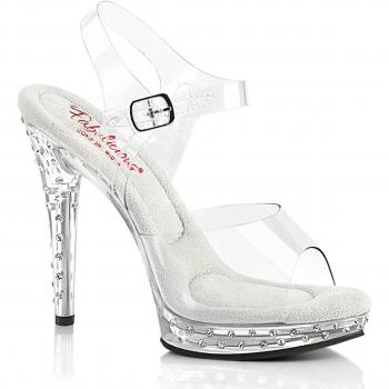 Fabulicious GLORY-508SDT Modische Damen Sandale Transparent EU 40