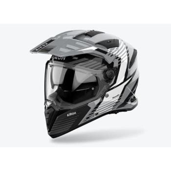 Airoh Bandit SPICY Moto Adventure Casco Grigio Lucido S