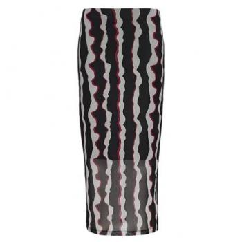 S.Oliver Stilvoller Midirock aus Mesh
