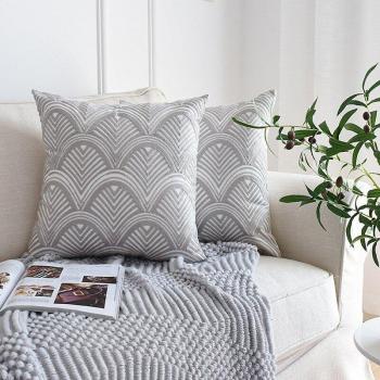 Oreiller doux gris 45x45cm