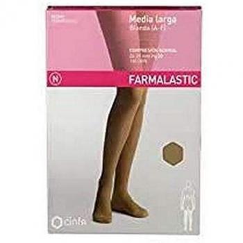 FARMALASTIC MEDIA LARGA BLONDA C.NORMAL NEGR T-R