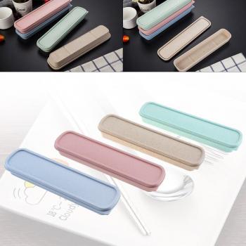 4-Color Lunch Box with Cutlery Compartment
