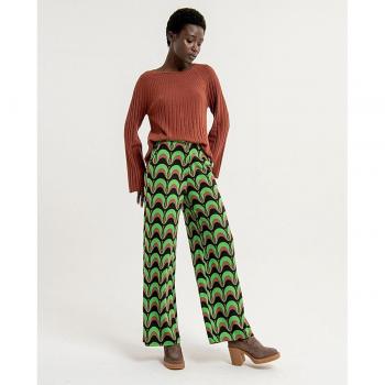 Tara pantalon vert chic