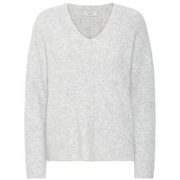 Damen V-Pullover Omea von B.young in Grau (L)