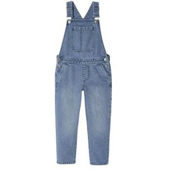Jungen Latzhose aus leichtem Baumwoll-Denim