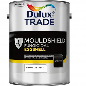 DULUX TRADE MOULDSHIELD FUNGICIDAL EGGSHELL B WHITE 5L