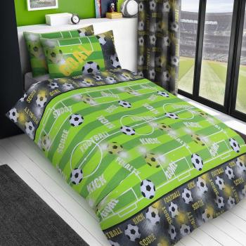 Kickoff Cotton Rich Printed Duvet Set with Pillowcases