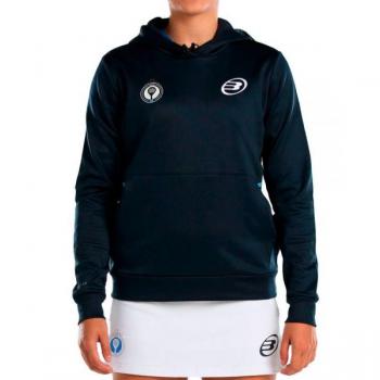 Sudadera Bullpadel APA Acate Azul Marino con capucha, tejido transpirable, diseño moderno, ajuste cómodo y logo de Bullpadel en el pecho