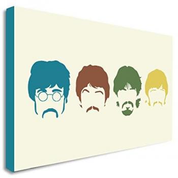 BEATLES POP ART CANVAS POSTER