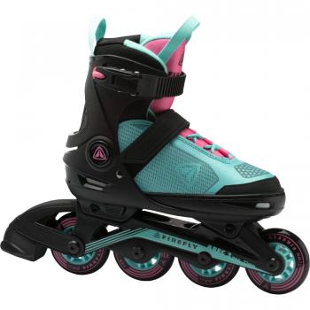 Firefly Ils 510 G Skateboardschuhe, Schwarz/Türkis/Rosa, 37 EU