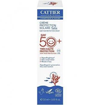 Crème Solaire Bébé SPF50+ Bio 50ml Cattier
