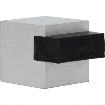 EVI Herrajes Fermaporta Adesivo 20x20 mm Gomma Nera Silicone Naturale Carré Acciaio Inox Alta Trattenuta Mod. 197/20