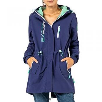 Sublevel Damen‑Jacke Softshell Übergang – Blaue Variante, S