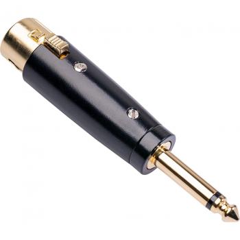 Adaptador de micrófono 1/4 macho a XLR hembra