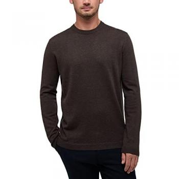 Strickpullover ETERNA Merino Wolle Herren M dunkelbraun