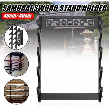 Japanese Warrior Collection Holder – 4-Tier Wall Mount