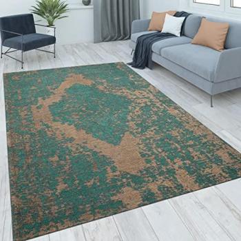 Tapis décoratif turquoises, motif oriental, 120x170 cm – Paco Home