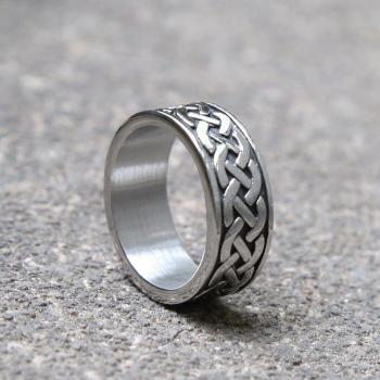 Celtic Shield Knot Men's Ring – Odin Rune Nordic Jewelry