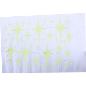 Fluorescent Star Wall Art for Children's Room