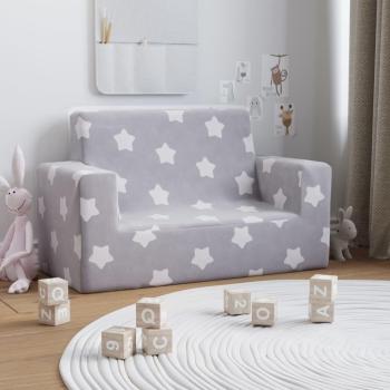 Peluche Étoilée Canapé Mini Gris