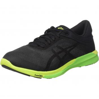 Asics Fuzex Rush Laufschuhe für Herren, Carbon/Black/Safety Yellow