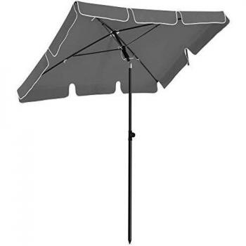 Sombrilla Patio Gris Songmics 2‑en‑1