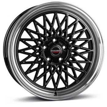 Borbet B 8,0x18 Zoll Felge ET45 5x112 schwarz poliert