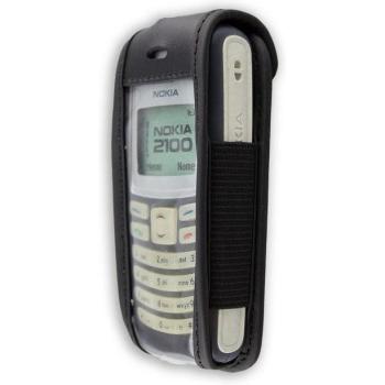 Cuir noir – sac et clip pour la ceinture, étui protection Nokia 2100