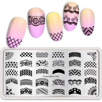 BORN PRETTY Fire Nail Art Image Stamp Plate BPX-L012