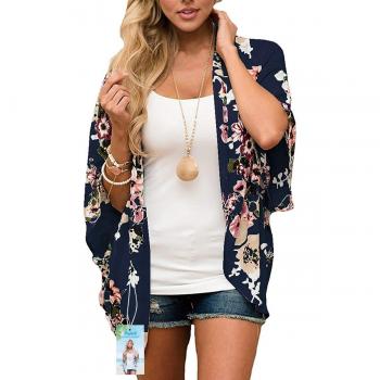 Digitek Direct Women's Boho Summer Chiffon Blouse