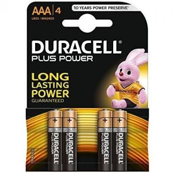 Pilas Duracell MNLR03PPK4 Pack 4 Plus Power AAA 1.5V