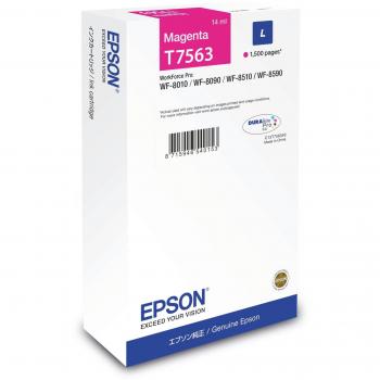 Epson t7563 cartuccia magenta per wf-8xxx serie 14ml (c13t756340)