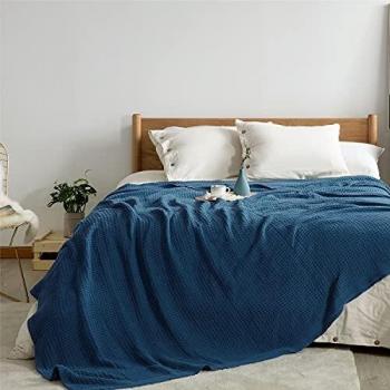 Coperta Estiva Matrimoniale Copriletto Blu